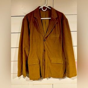 Men’s crew corduroy suit jacket.   All buttons intact. Barely work.